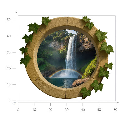 Fototapeta widok z okna 3D 60x52 Naturalna oaza