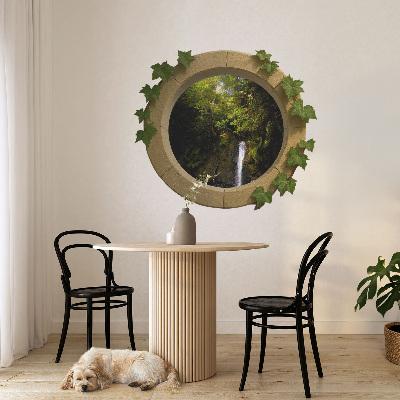 Fototapeta widok z okna 3D 60x52 Zielony pejzaż