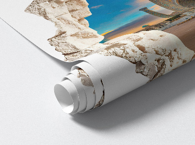 Fototapeta 3D dziura w ścianie 60x59 Architektoniczne odkrycie