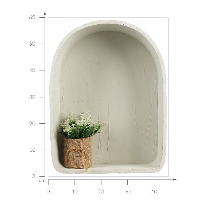 Ozdobna naklejka na ścianę 3D 45x60 Jutowy bukiet