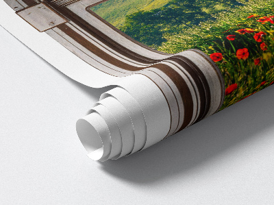 Fototapeta widok z okna 3D 55x80 Malowniczy pejzaż