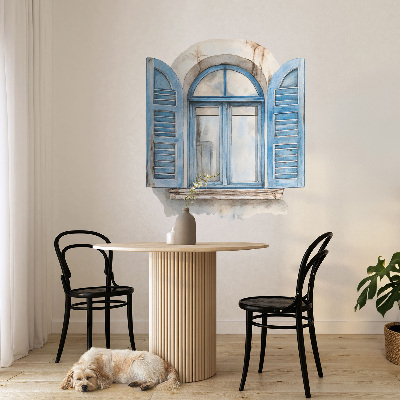 Fototapeta widok z okna 3D 70x80 Drewniane okiennice