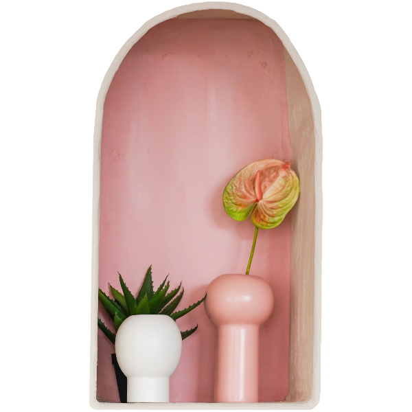 Ozdobna naklejka na ścianę 3D 46x80 Subtelna roślinność