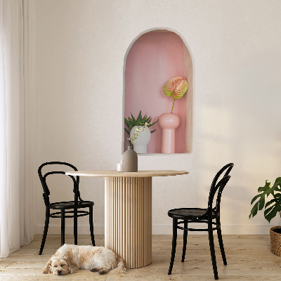 Ozdobna naklejka na ścianę 3D 46x80 Subtelna roślinność