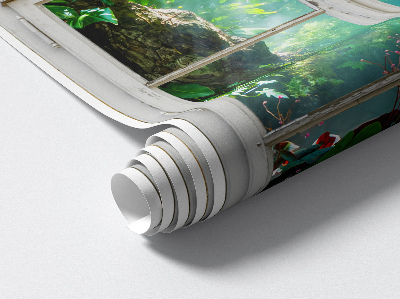 Fototapeta widok z okna 3D 51x80 Egzotyczny widok