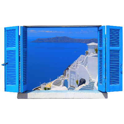 Fototapeta widok z okna 3D 80x49 Śródziemnomorski krajobraz