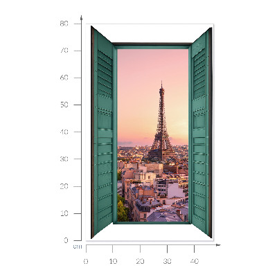 Fototapeta widok z okna 3D 47x80 Miejskie okno
