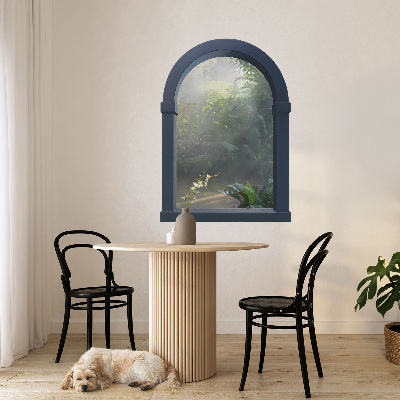 Fototapeta widok z okna 3D 57x80 Tajemnicza dżungla