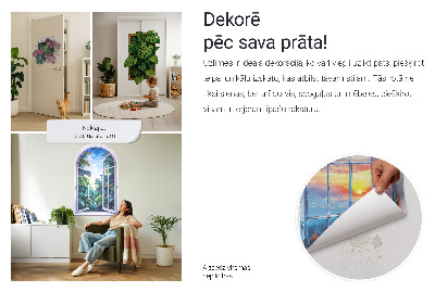 Fototapeta widok z okna 3D 78x80 Sielskie okno