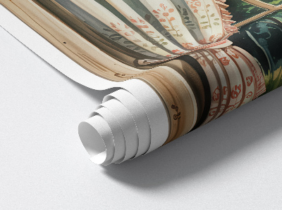 Fototapeta widok z okna 3D 78x80 Sielskie okno