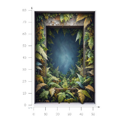 Fototapeta widok z okna 3D 52x80 Naturalna harmonia