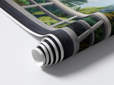 Fototapeta widok z okna 3D 58x80 Egzotyczny widok