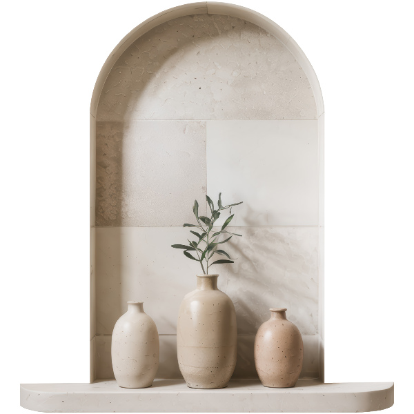 Ozdobna naklejka na ścianę 3D 73x80 Ceramiczne wazony