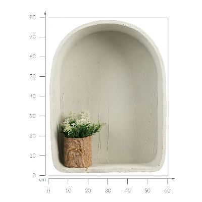 Ozdobna naklejka na ścianę 3D 60x80 Jutowy bukiet