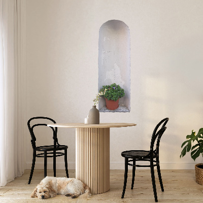 Ozdobna naklejka na ścianę 3D 29x80 Wnęka ścienna