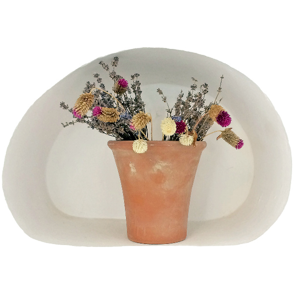 Ozdobna naklejka na ścianę 3D 80x54 Suche kwiaty