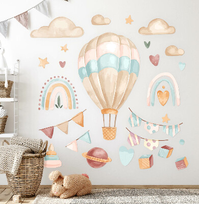 Naklejka na ścianę 100x141 Boho akwarelowe pastelowe wzory