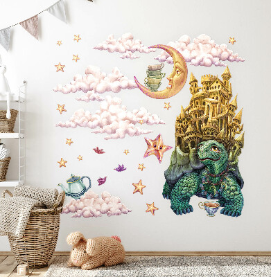 Naklejka na ścianę 130x168 Zwierzęce fantazje w rysunkowej formie