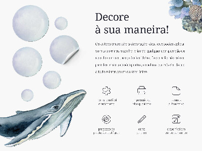 Naklejka na ścianę 60x108 Leśne bajkowe domki w drzewach w stylu rysunkowym