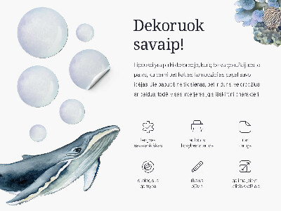 Naklejka na ścianę 60x51 Kolorowe smoki w baśniowym rysunkowym stylu