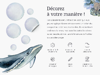 Naklejka na ścianę 60x92 Kosmiczne przygody rakiet i planet w pastelach