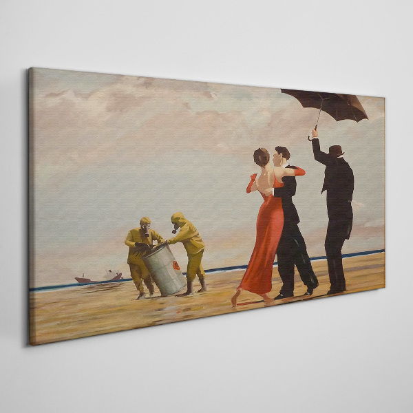 Obraz Canvas Romantyczny spacer na plaży
