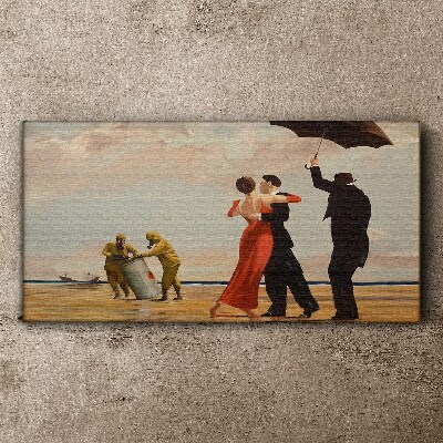 Obraz Canvas Romantyczny spacer na plaży