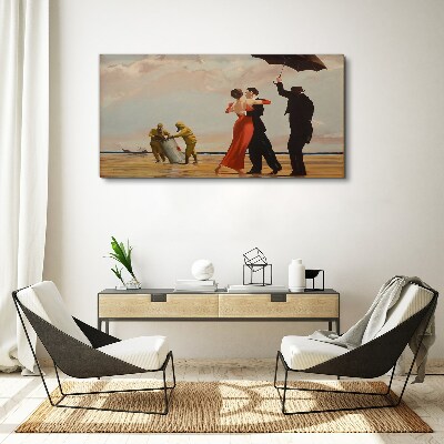 Obraz Canvas Romantyczny spacer na plaży