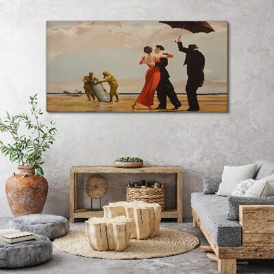 Obraz Canvas Romantyczny spacer na plaży