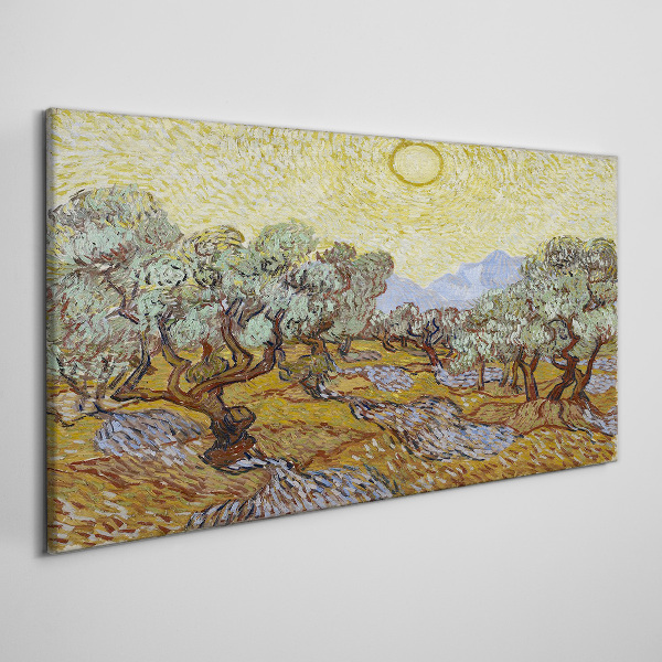 Obraz na Płótnie Słońce Las Van Gogh
