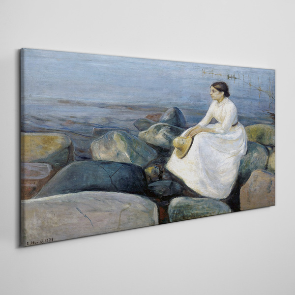 Obraz Canvas Refleksje nad brzegiem morza