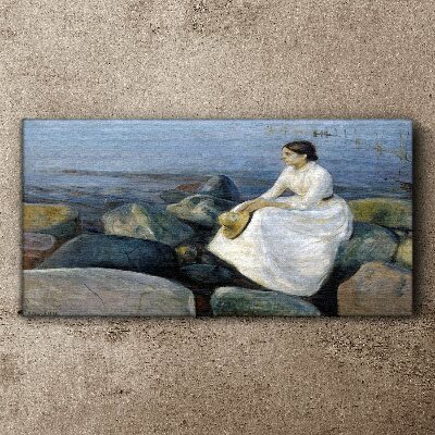Obraz Canvas Lato noc plaża Edvard Munch