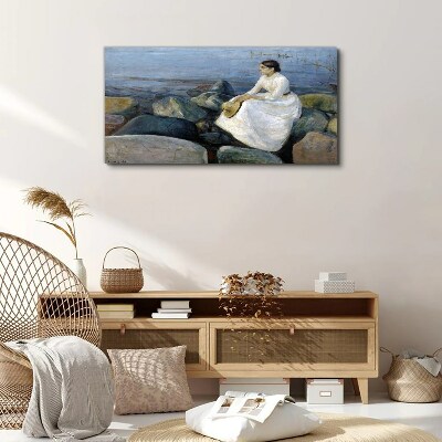 Obraz Canvas Refleksje nad brzegiem morza