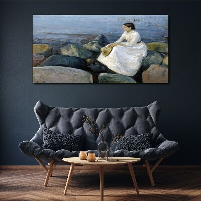 Obraz Canvas Refleksje nad brzegiem morza