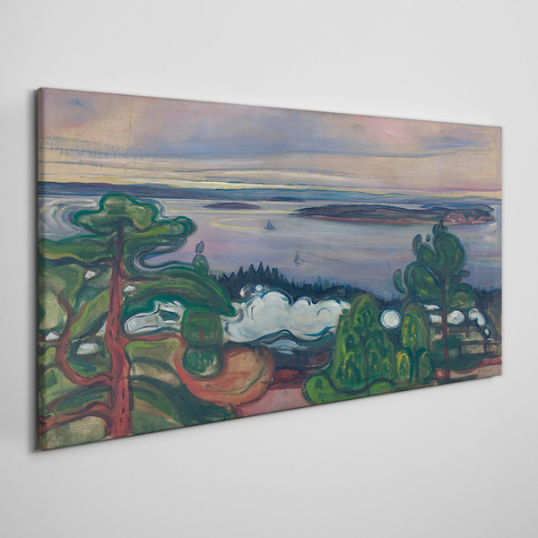 Obraz Canvas Pociąg pal Edvard Munch