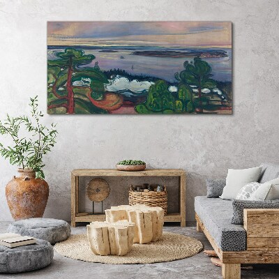 Obraz Canvas Pociąg pal Edvard Munch
