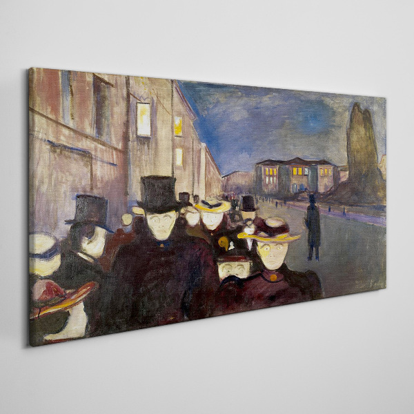 Obraz Canvas Wieczorny spacer w mieście
