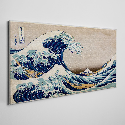 Obraz Canvas Wielka fala w Kanagawie