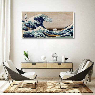 Obraz Canvas Wielka fala w Kanagawie