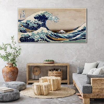 Obraz Canvas Wielka fala w Kanagawie