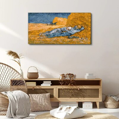 Obraz Canvas Odpoczynek wśród złotych pól