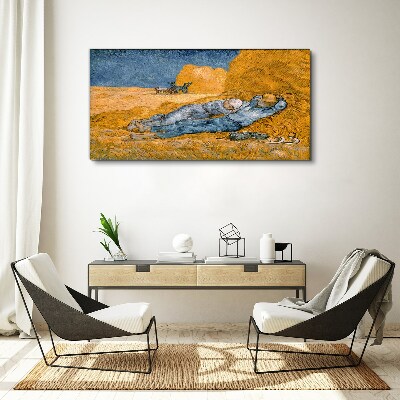 Obraz Canvas Odpoczynek wśród złotych pól