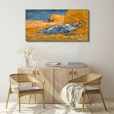Obraz Canvas Odpoczynek wśród złotych pól