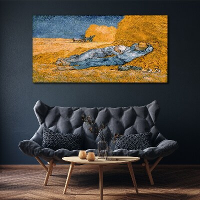 Obraz Canvas Odpoczynek wśród złotych pól