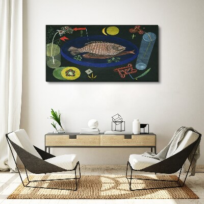 Obraz na Płótnie Wokół Fish Paul Klee