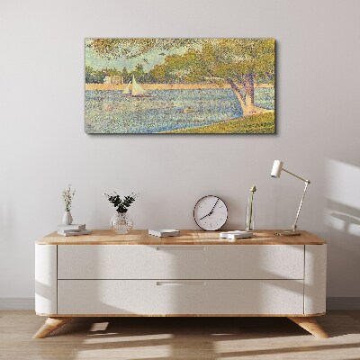 Obraz Canvas Żagle na spokojnej wodzie