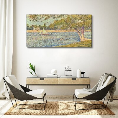 Obraz Canvas Żagle na spokojnej wodzie