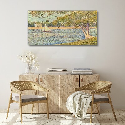 Obraz Canvas Żagle na spokojnej wodzie