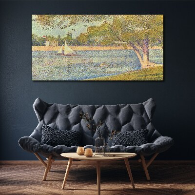 Obraz Canvas Żagle na spokojnej wodzie