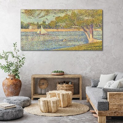 Obraz Canvas Żagle na spokojnej wodzie